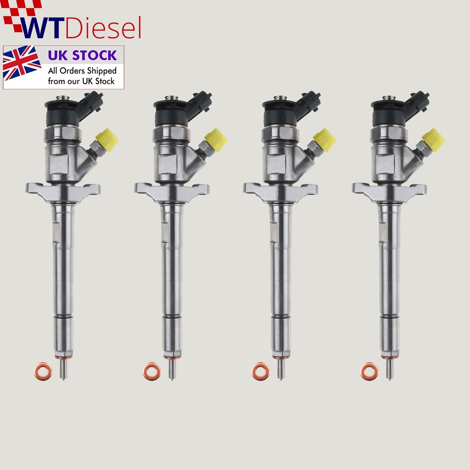 X4 Ford Focus II Injector | 1.6 TDCi | Bosch 0445110353 9M5Q9F593AA