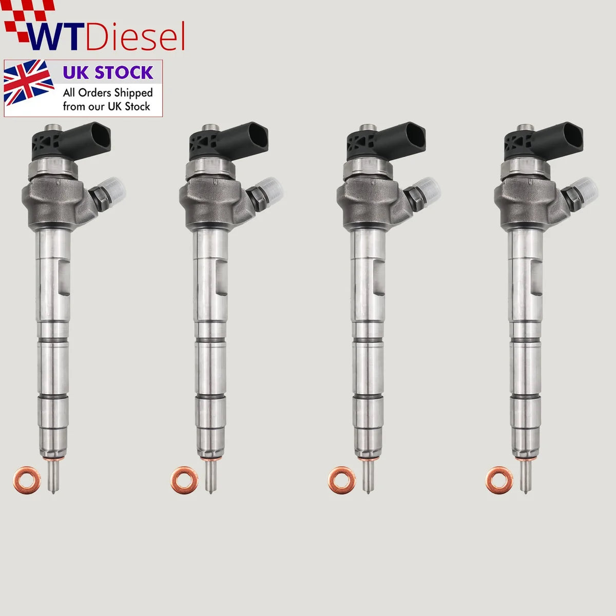 X4 Audi Seat VW Injector | 2.0 TDI | Bosch 0445110429 03L130277N