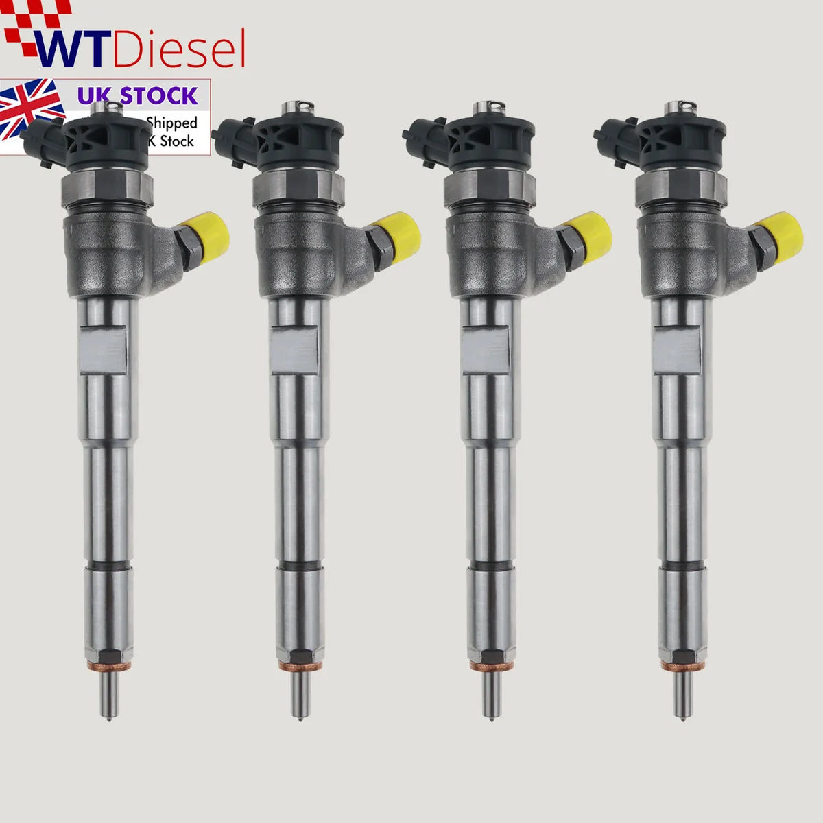Set of 4 Bosch 0445110652 166000121R diesel injectors for Renault Captur and Kangoo 1.5 dCi