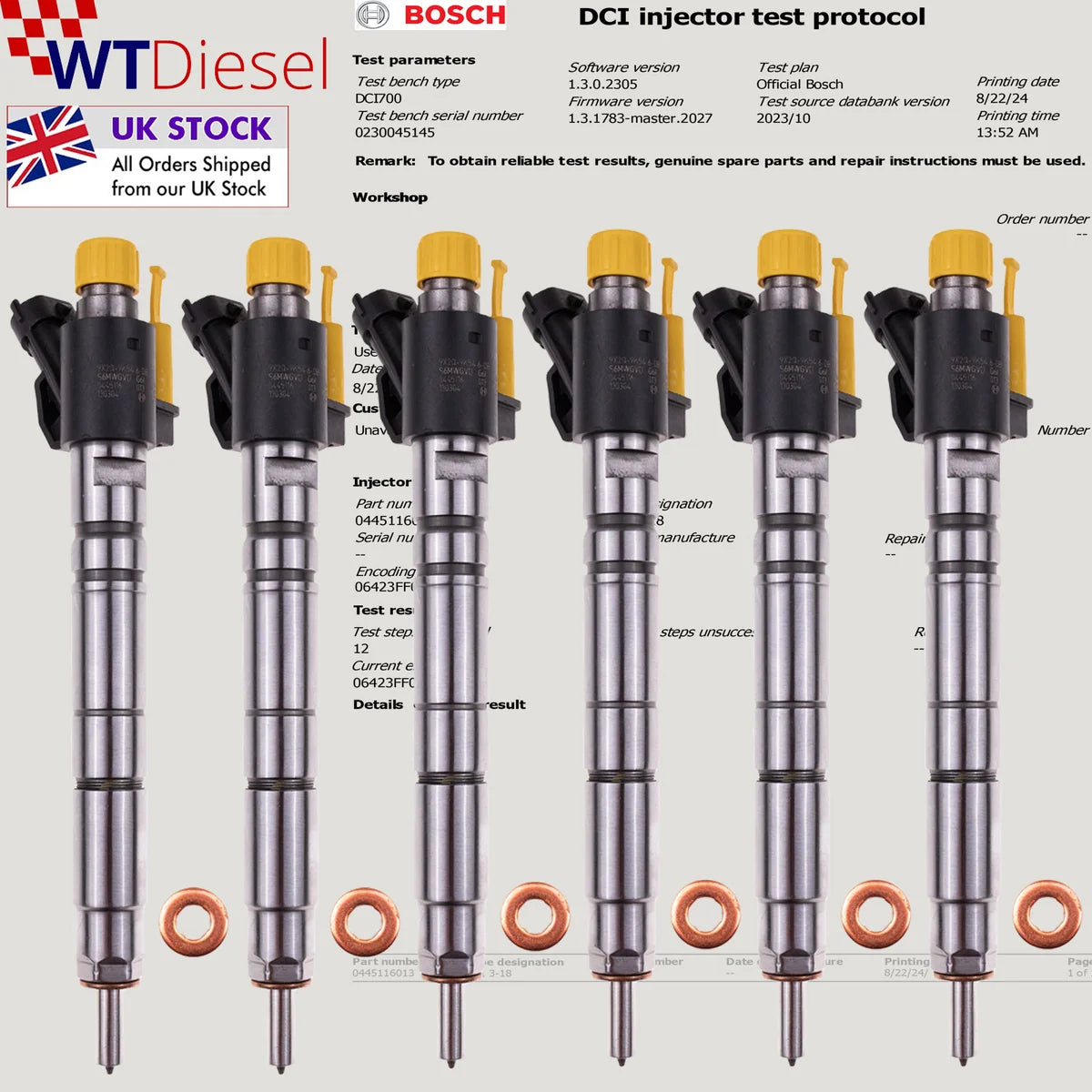 X6 Jaguar Land Rover Range Rover 3.0 D Injector | 9X2Q9K546DB 0445116013