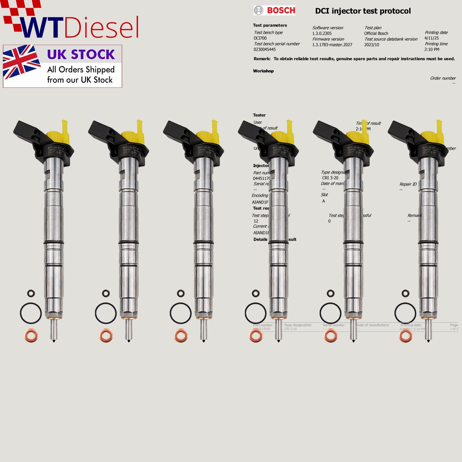 X6 Audi VW Injector | 3.0 TDI | Bosch 0445117005 059130277AM