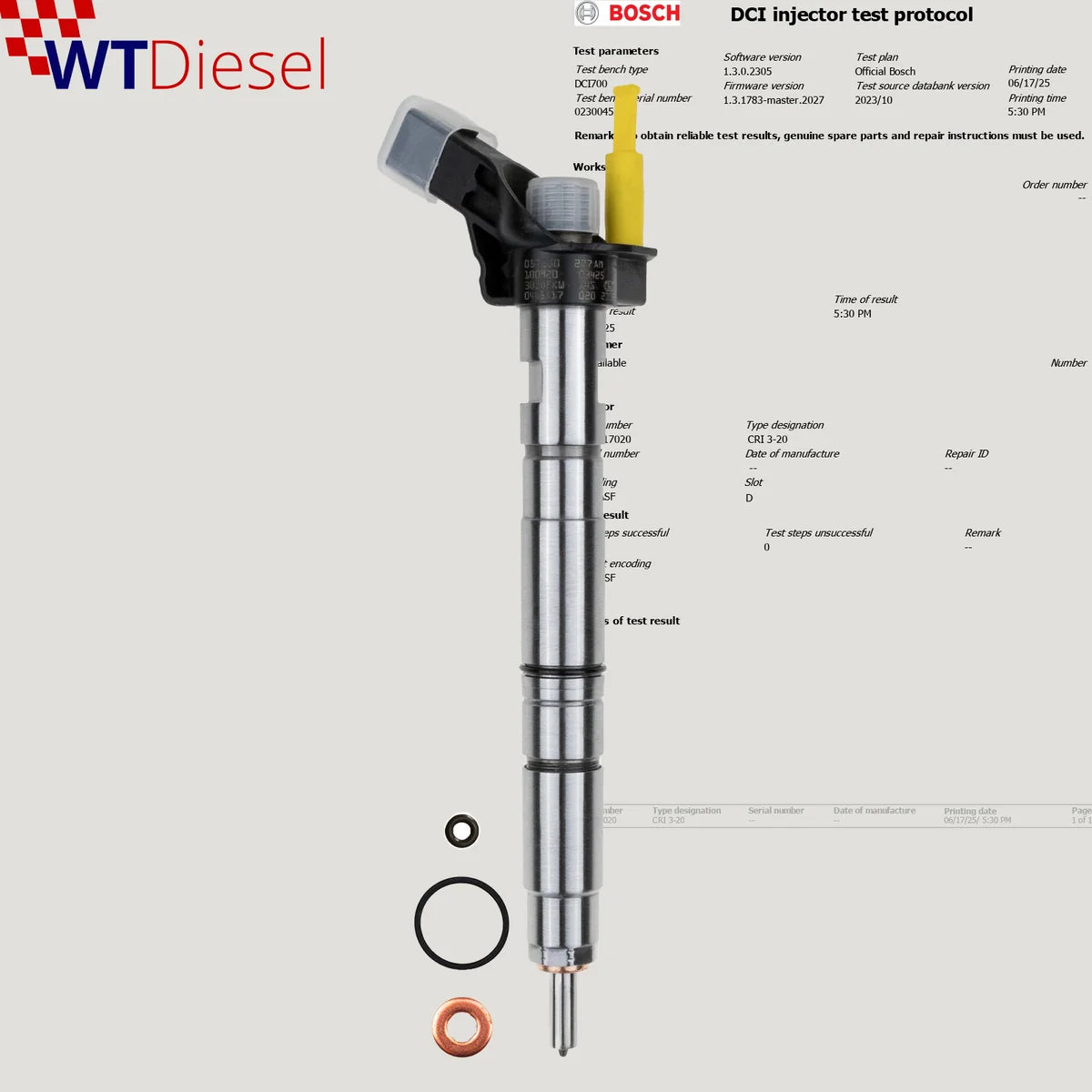 4X Audi Q7 Diesel Fuel Injector |4.2 TDI| Bosch 0445117020 0986435412