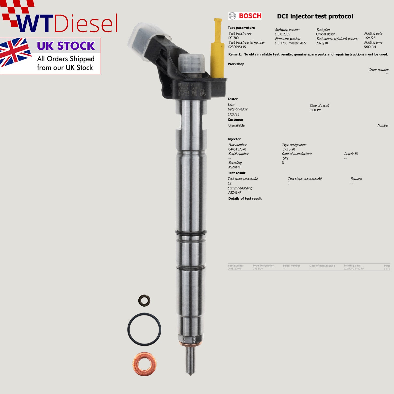 Audi Porsche Injector | 3.0 TDI | Bosch 0445117070 059130277CK