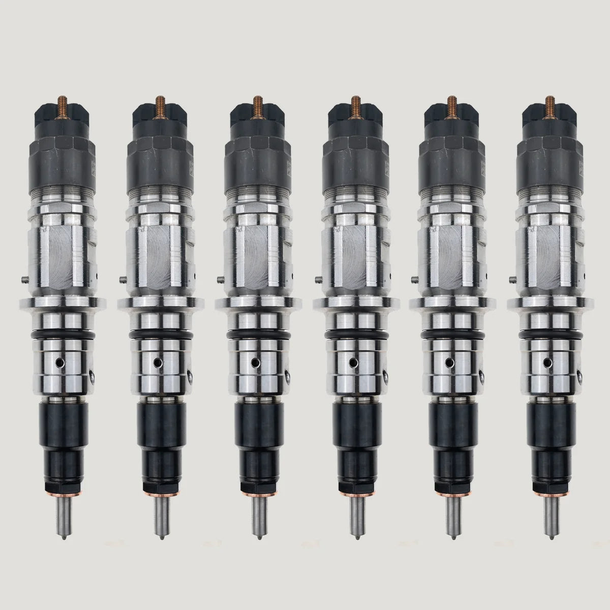 Set of 6 Bosch 0445120177 0986435697 diesel injectors for Cummins 4.5L and 6.7L engines