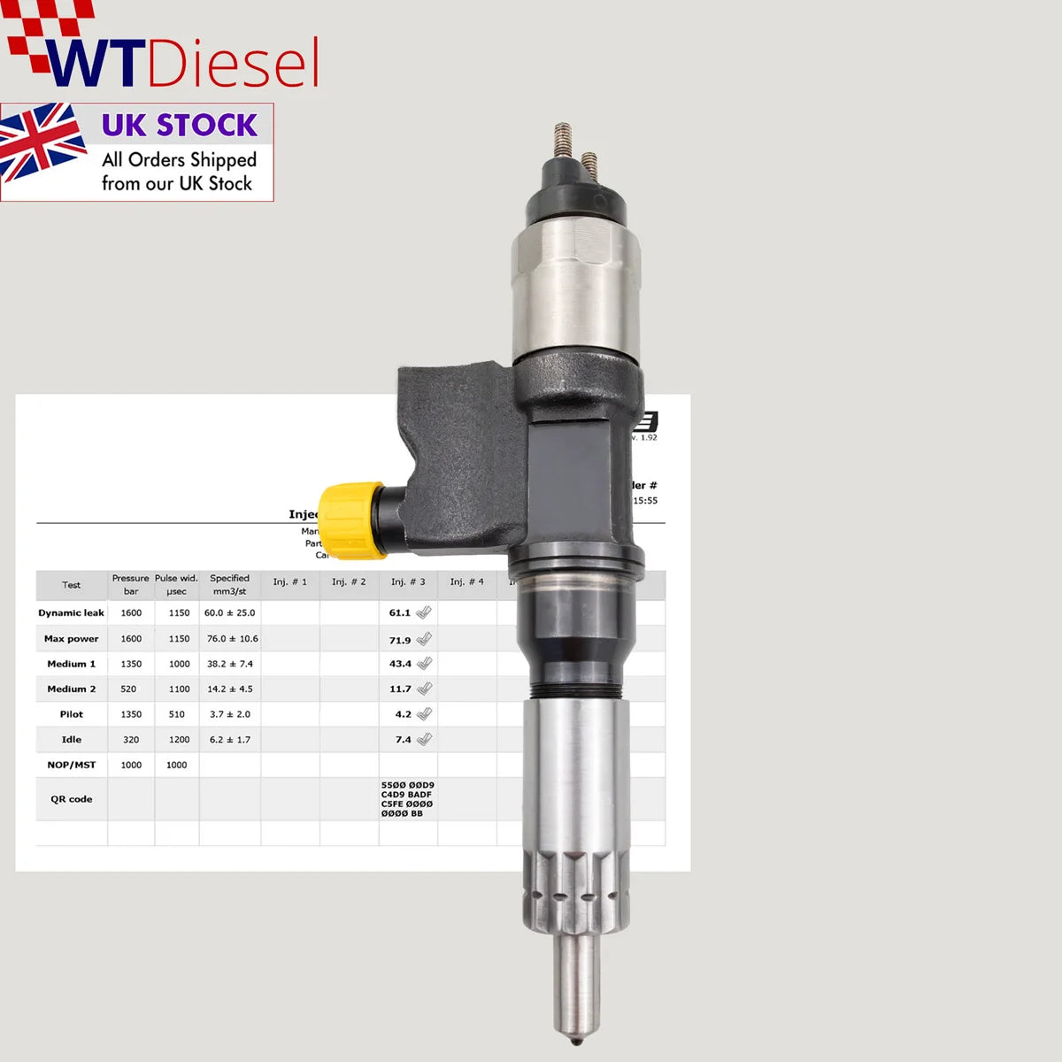 X4 Isuzu NPR NQR Diesel Injector | Denso 095000-5474 8973297030