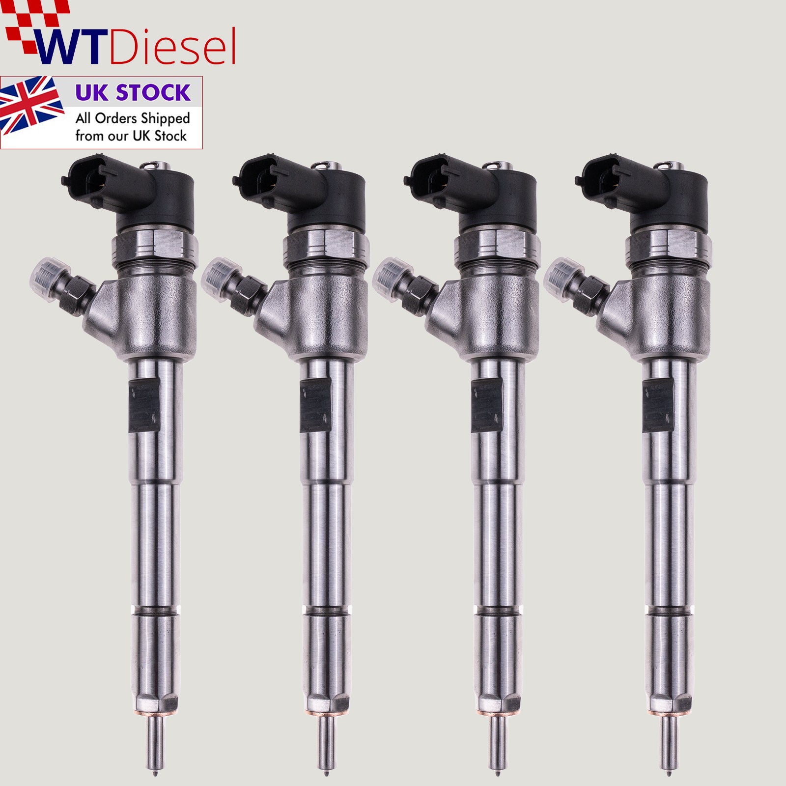 4X Vauxhall Fiat Peugeot Injector | 1.3 CDTI Multijet | Bosch 0445110351