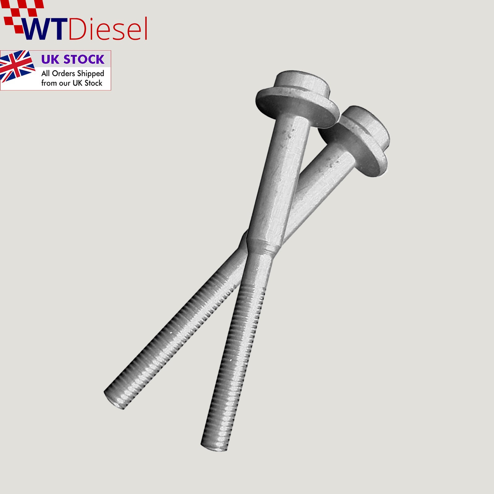 2X DIESEL INJECTOR STRETCH BOLT VW AUDI SKODA SEAT 1.6 TDI