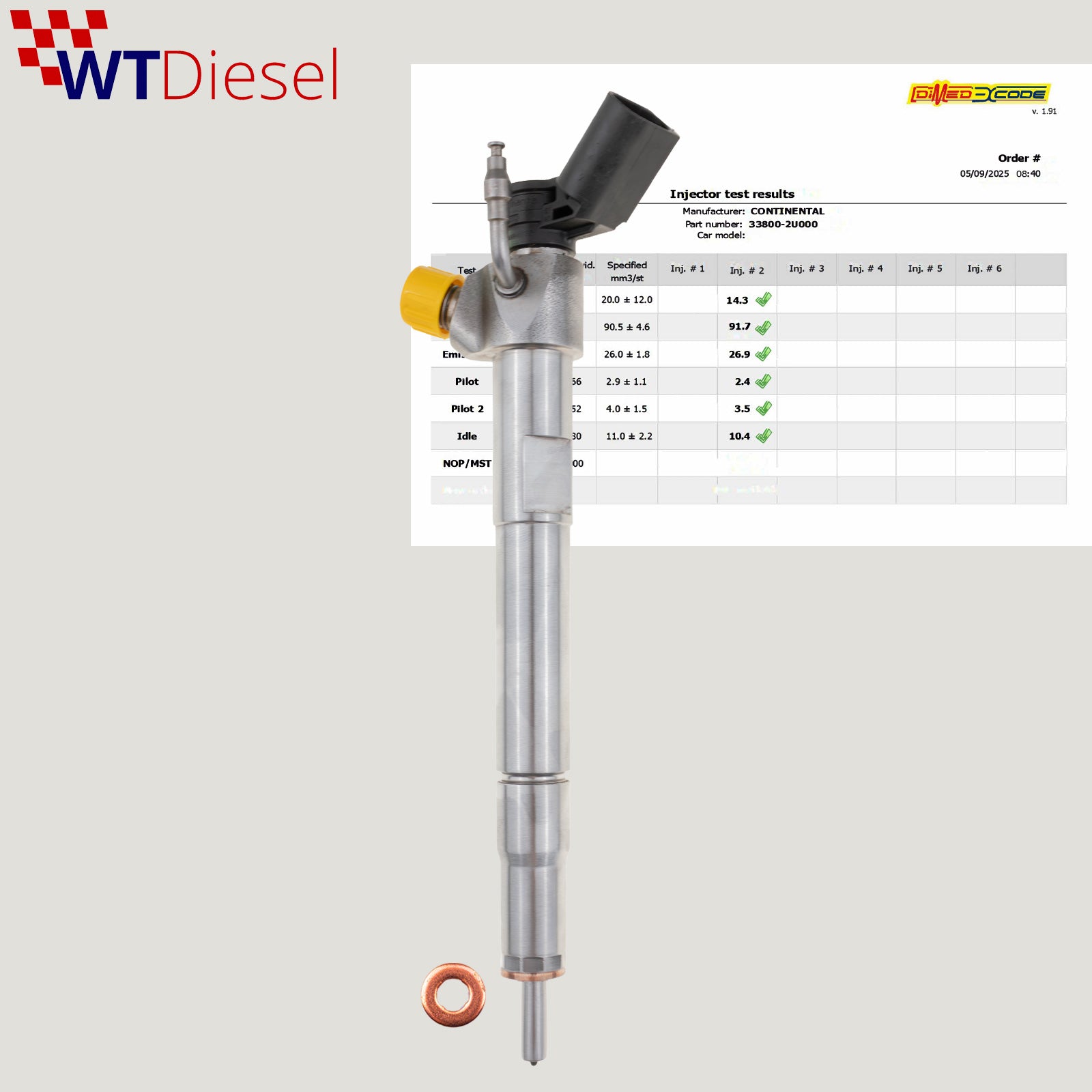 Hyundai TUCSON Kia STONIC injector | 1.6 CRDi | 33800-2U000
