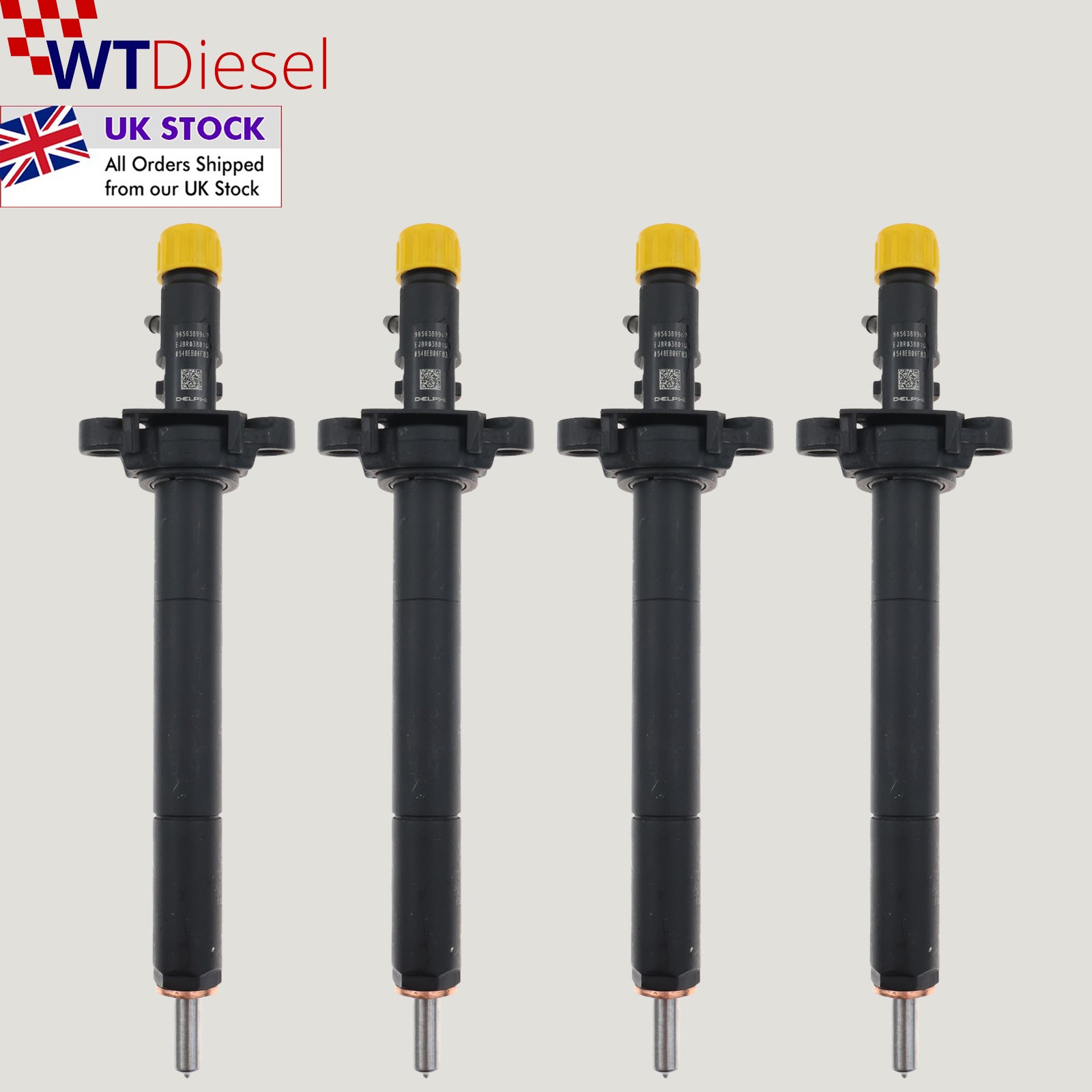 X4 Peugeot 308 Diesel Injector | 2.0 HDi | Delphi EJBR03801D 9656389980