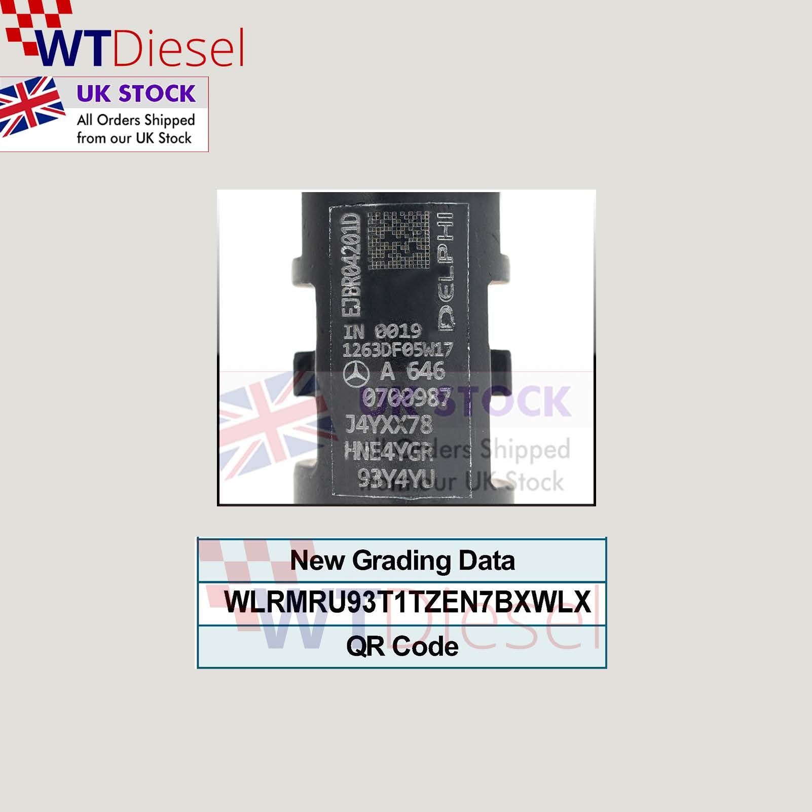 X4 Mercedes-Benz E-Class Diesel Injector |200CDI| Delphi EJBR04201D