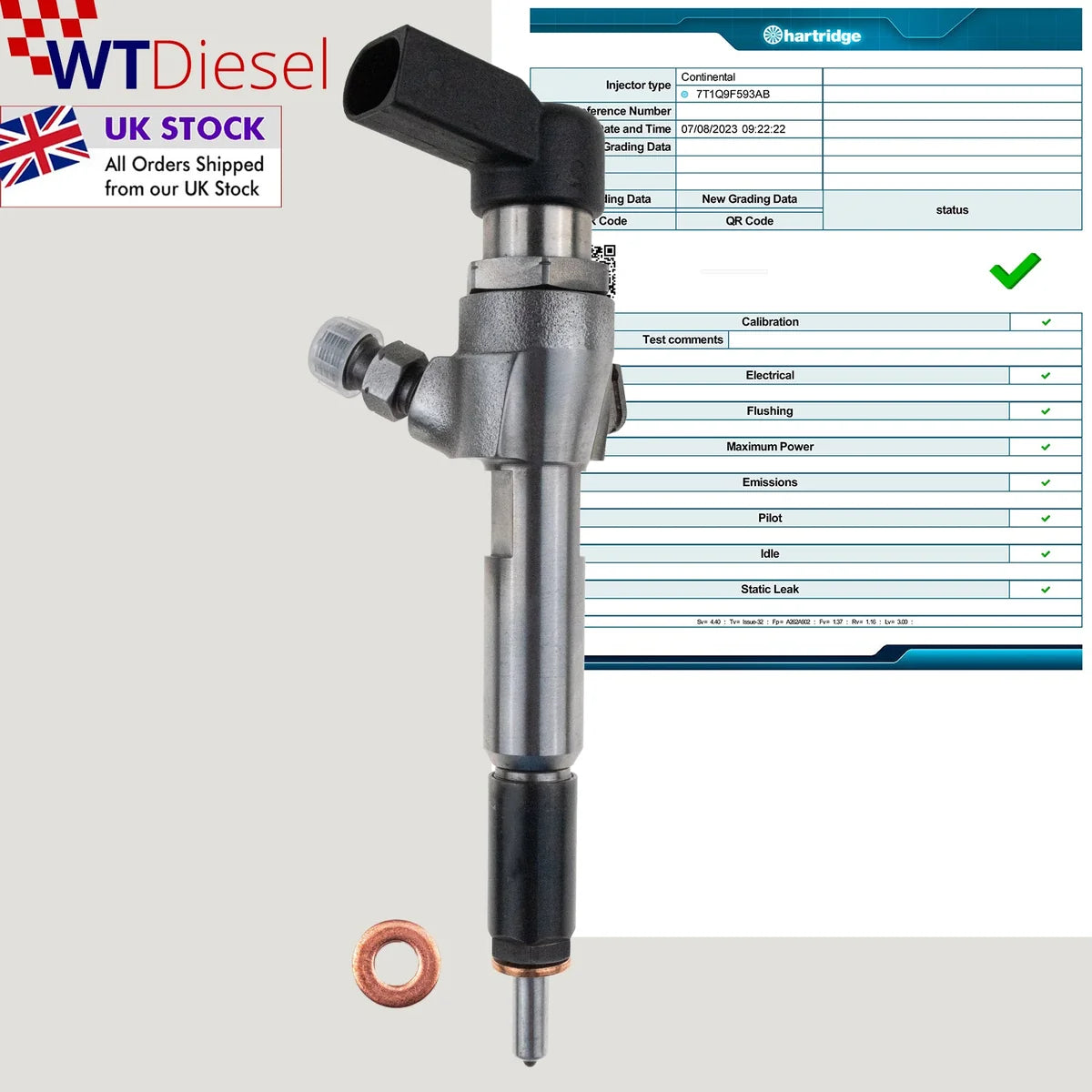 X4 Ford Transit Connect Tourneo Injector | 1.8 TDCi | Siemens 7T1Q9F593AB