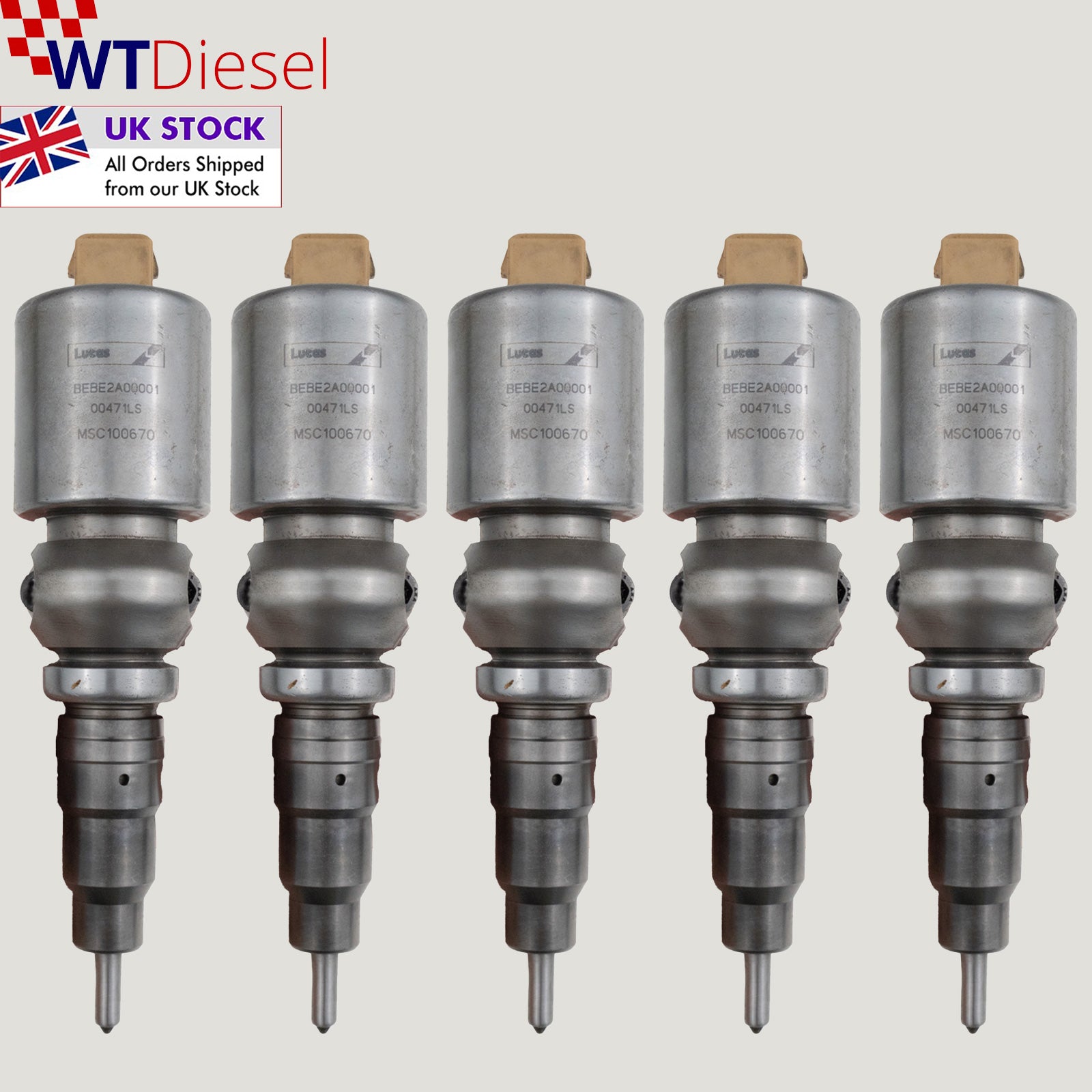 X5 Land Rover Defender Diesel Injector | 2.5 Td5 | Delphi BEBE2A00001 MSC000040E