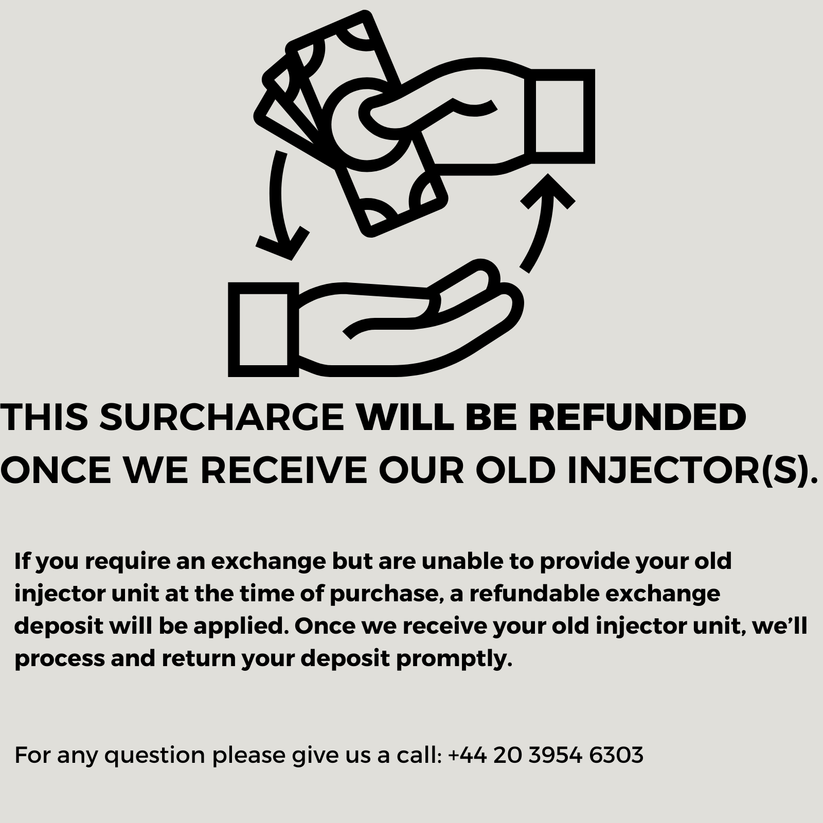 EXCHANGE REFUNDABLE DEPOSIT