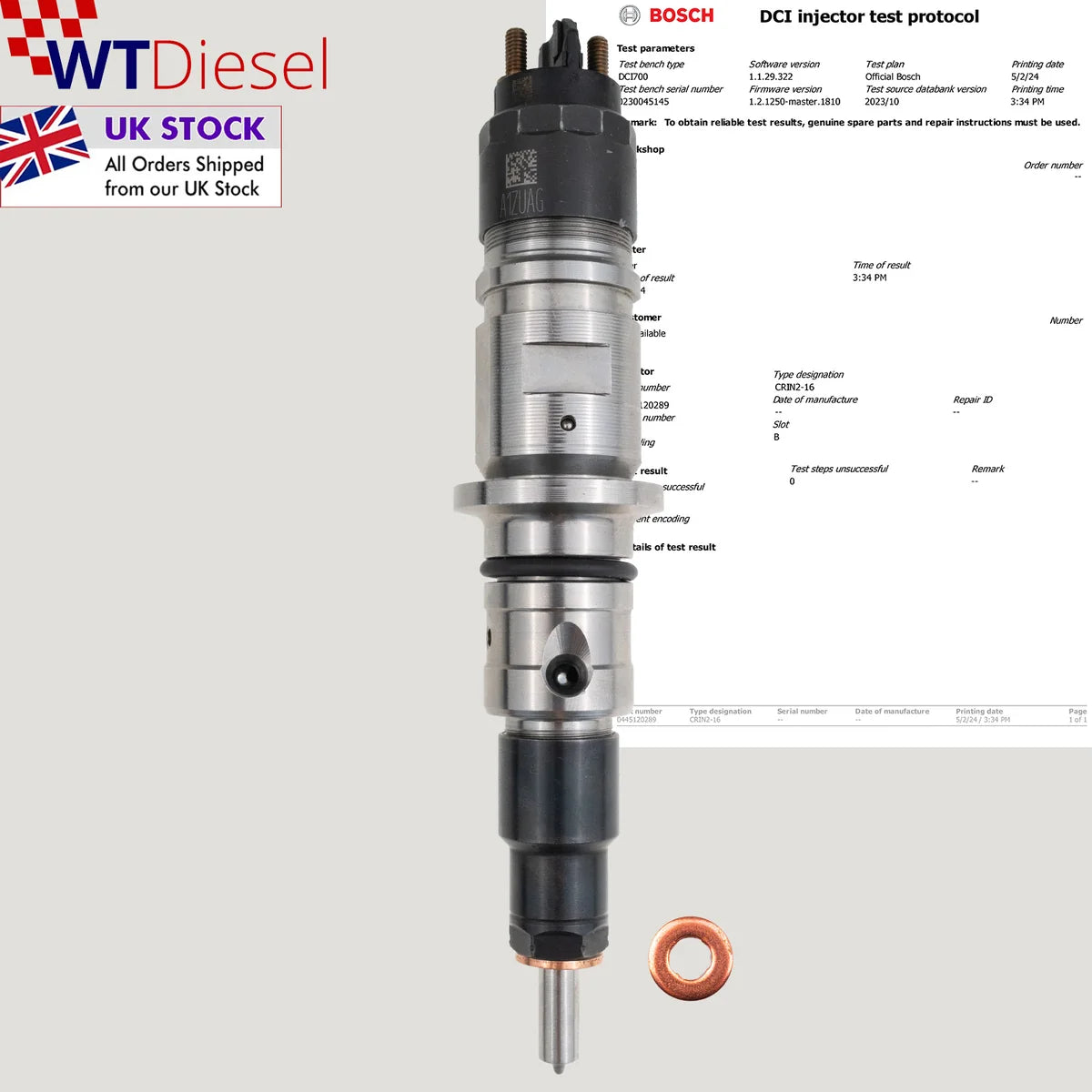 X6 Cummins Diesel Fuel Injector | 6.7L | Bosch 0445120289 C5268408