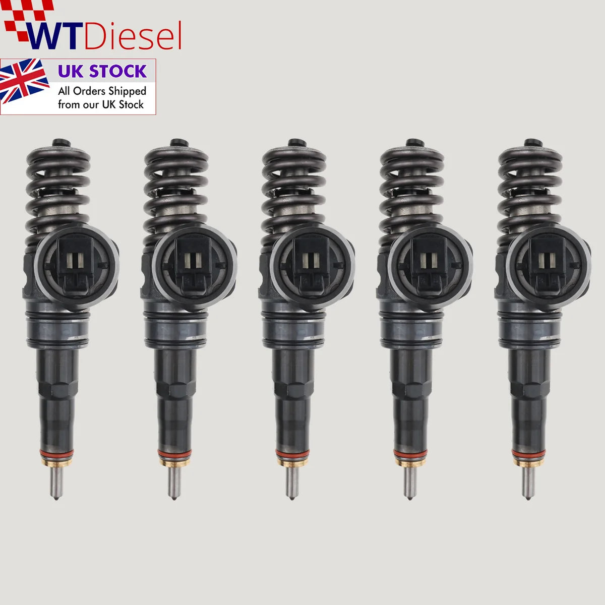 Set of 5 Bosch 0414720220 diesel injectors for Volkswagen Phaeton 5.0 TDI 07Z130073H