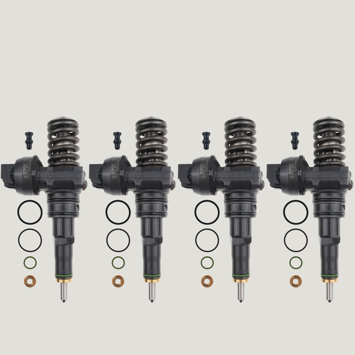 Set of 4 Bosch 0414720223 diesel injectors for Skoda Superb and Volkswagen Passat 1.9 TDI 038130073BF
