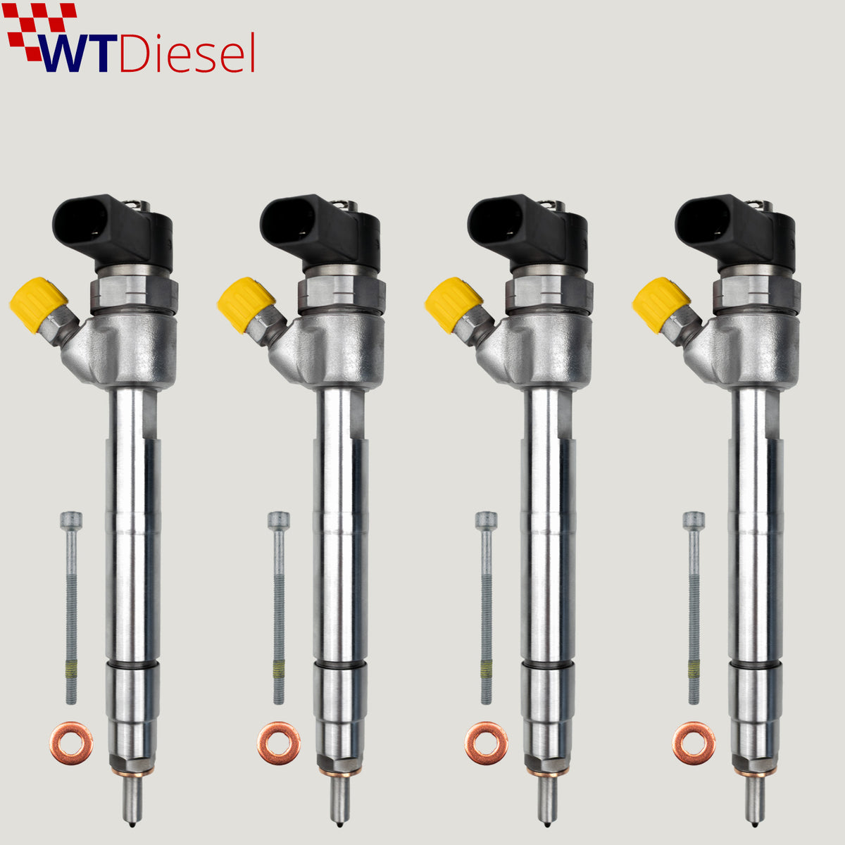 Set of 4 Bosch 0445110192 diesel injectors for Mercedes-Benz Viano 2.0 CDI A6470700087