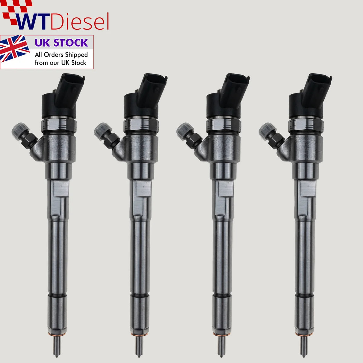 Set of 4 Bosch 0445110270 diesel injectors for Chevrolet Epica Lacetti and Nubira 2.0 D 96440397
