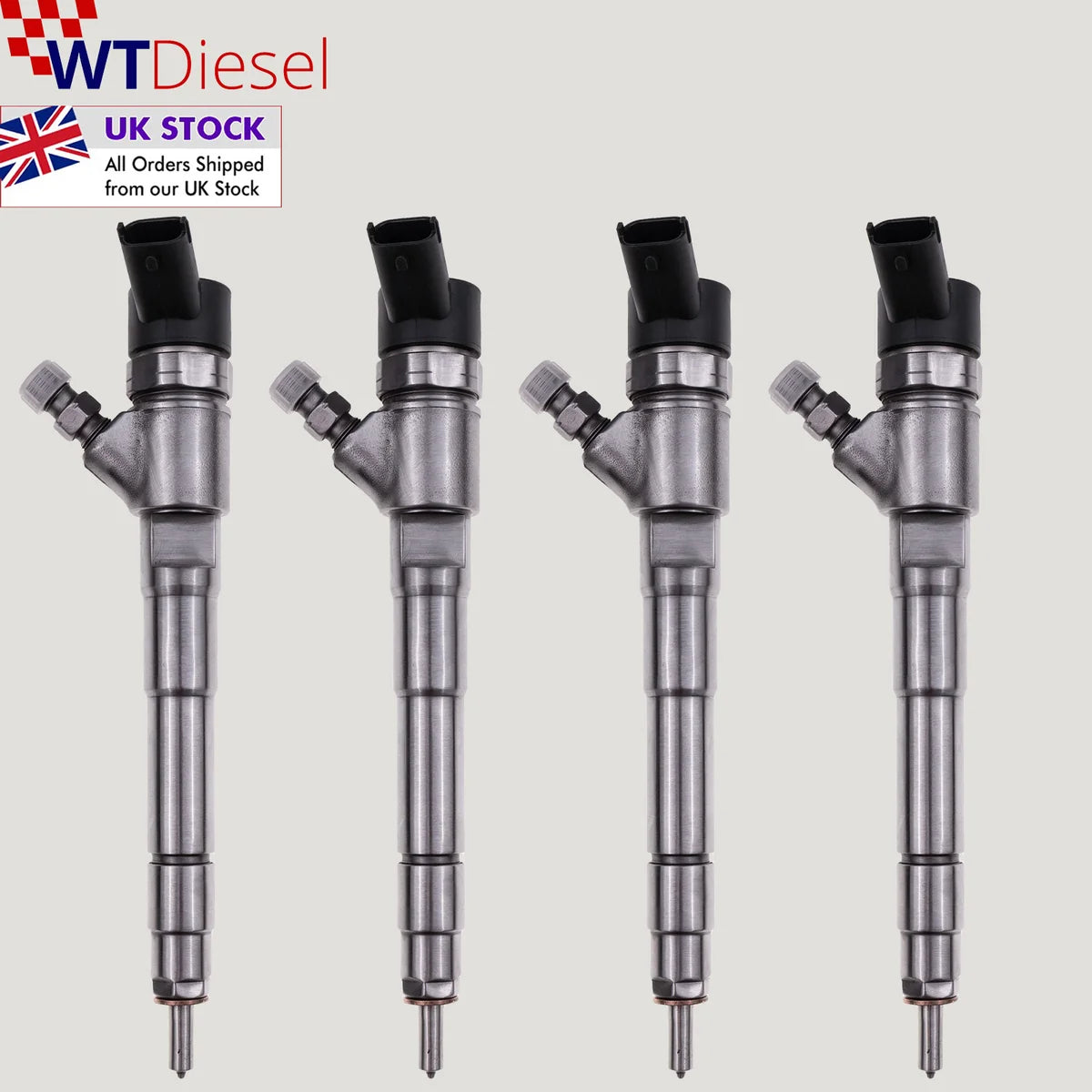 Bosch 0445110435 set of 4 diesel fuel injectors for Fiat Ducato and Iveco Daily 2.3