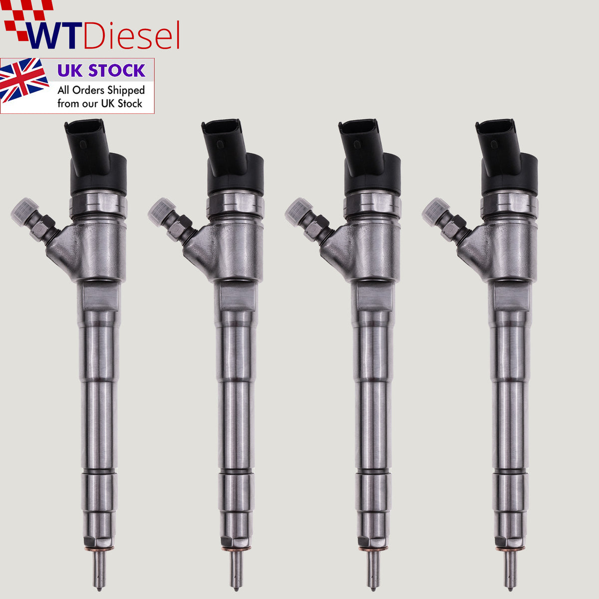 Set of 4 Bosch 0445110435 diesel injectors for Iveco Daily 2.3 HPI
