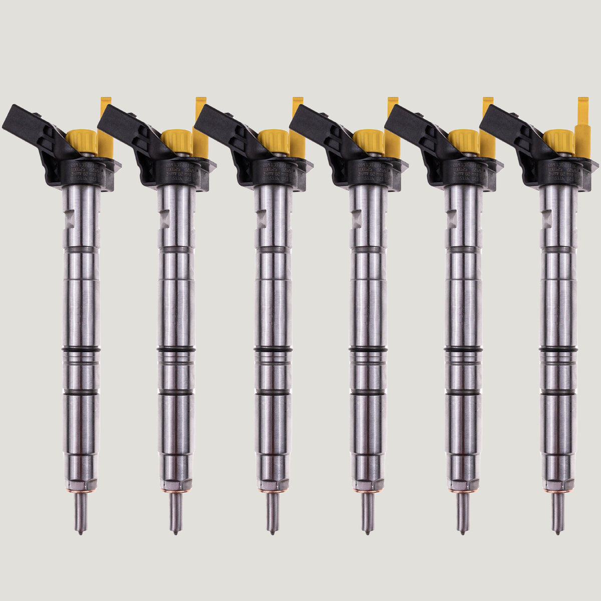 Set of 6 Bosch 0445116023 0986435357 diesel fuel injectors for Audi A4 and A5 2.7 and 3.0 TDI