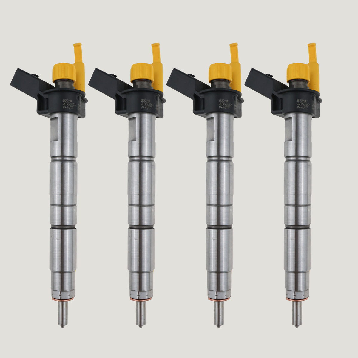 Set of 4 Bosch 0445117001 13537805430 diesel fuel injectors for BMW X5 and X6 40d