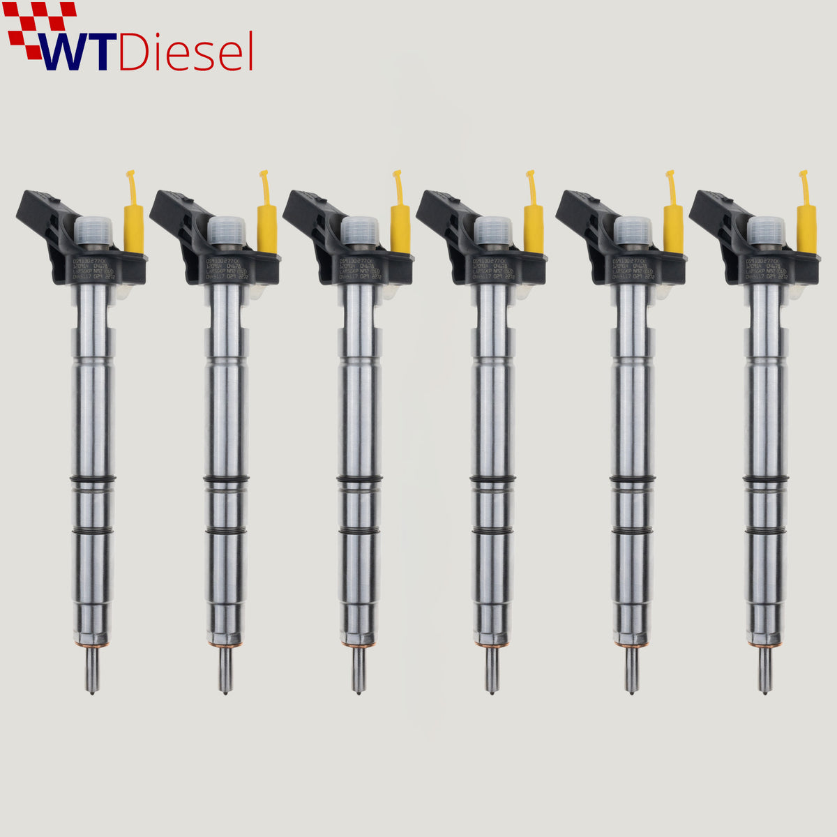 Set of 6 Bosch 0445117029 059130277CK diesel injectors for Audi A7 3.0 TDI