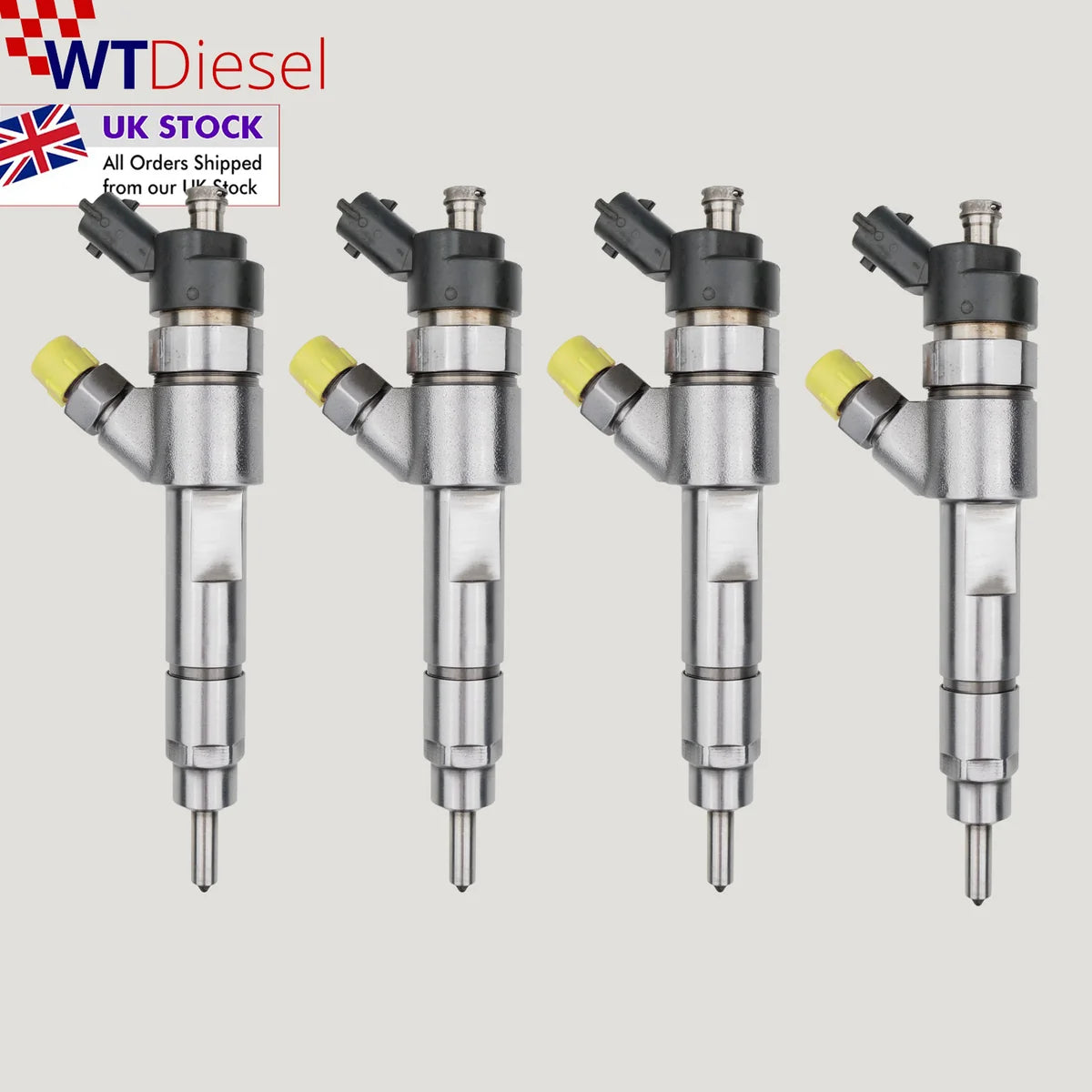Set of 4 Bosch 0445120002 diesel injectors for Renault Mascott Citroen Fiat Iveco and Peugeot 2.8 diesel