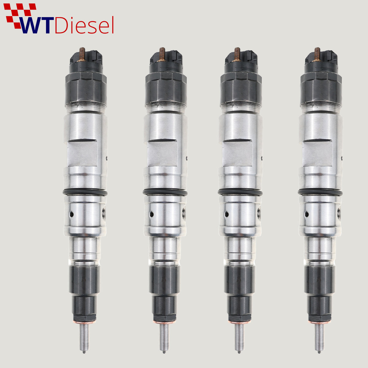 Set of 4 Bosch 0445120064 diesel injectors for Volvo Penta and FL Series D7D D7E