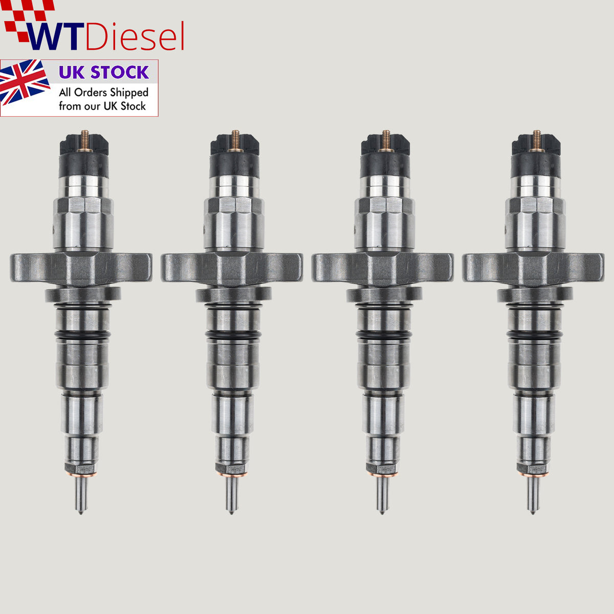 Set of 4 Bosch 0445120007 0986435508 diesel fuel injectors for Iveco Eurocargo 100E and DAF diesel trucks