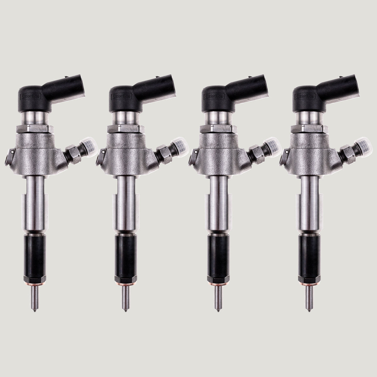 Set of 4 diesel fuel injectors with part numbers 9663429280, 1980E6 and 1980J1 for Citroen C2, C3 I and C3 II 1.4 HDi diesel engines