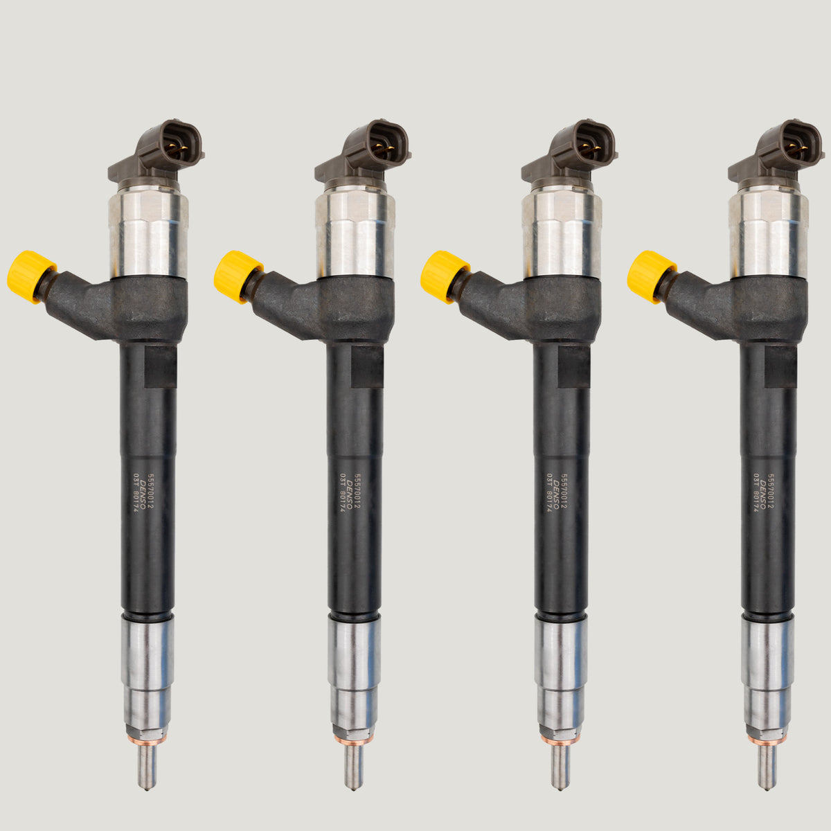 Set of 4 Denso DCRI300770 diesel injectors for Opel Astra J and Astra K 1.6 CDTi 55570012