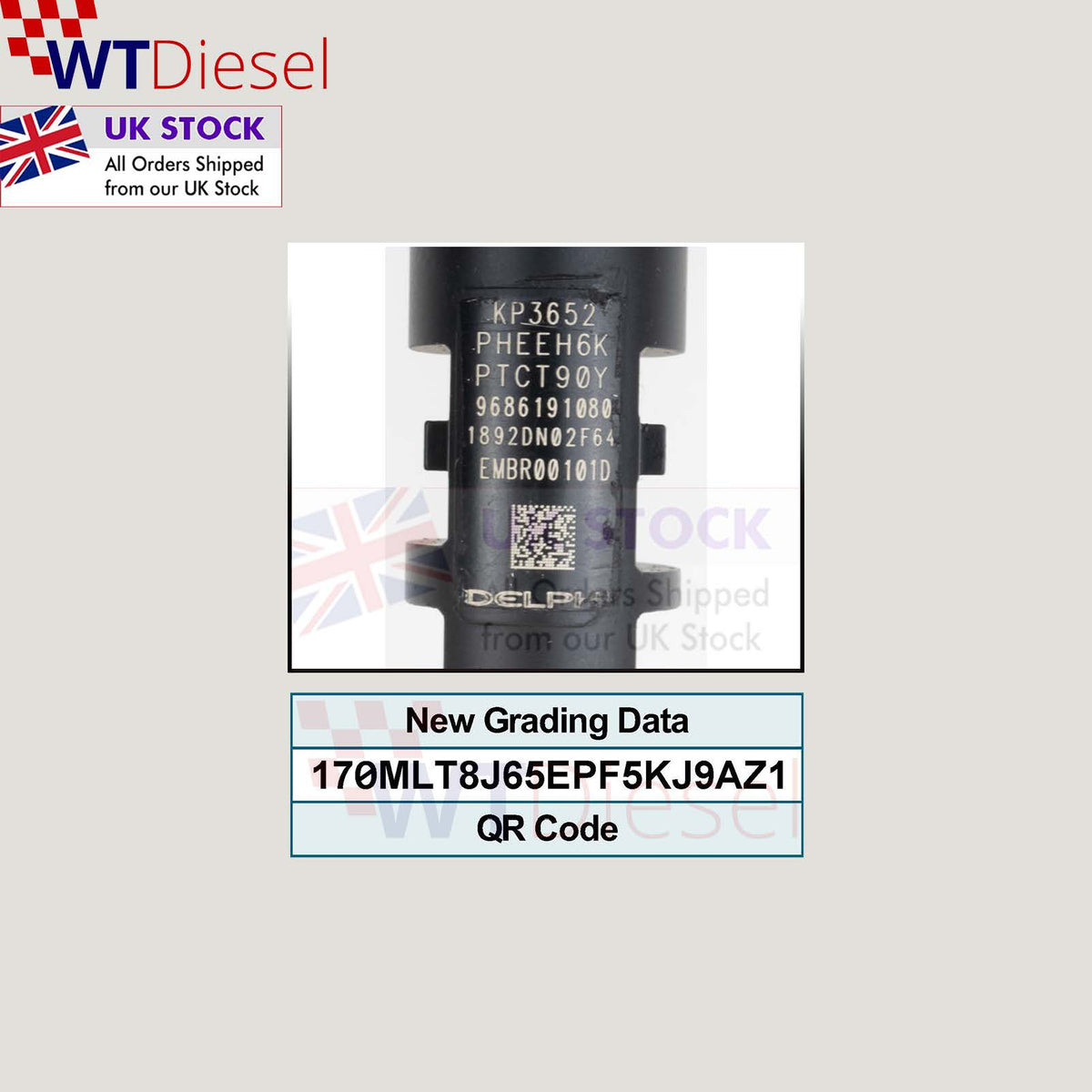 EMBR00101D 9686191080 diesel fuel injector for Citroen, Ford and Toyota 2.0 diesel applications