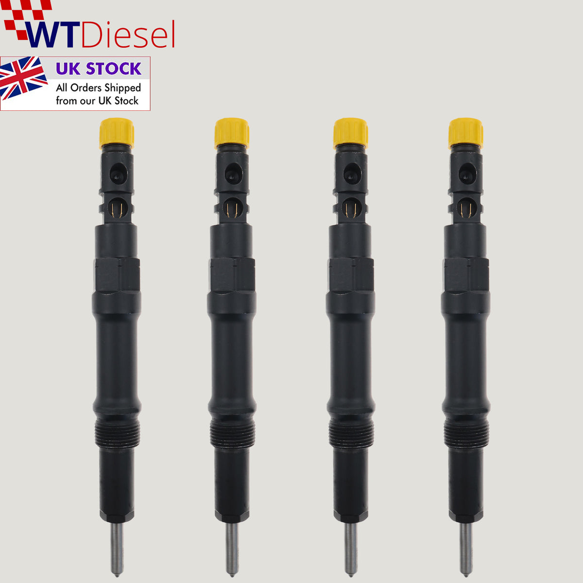 Ford Mondeo 2.0 TDDi TDCi set of 4 diesel injectors Delphi EJDR00402Z 3S7Q9K546AA