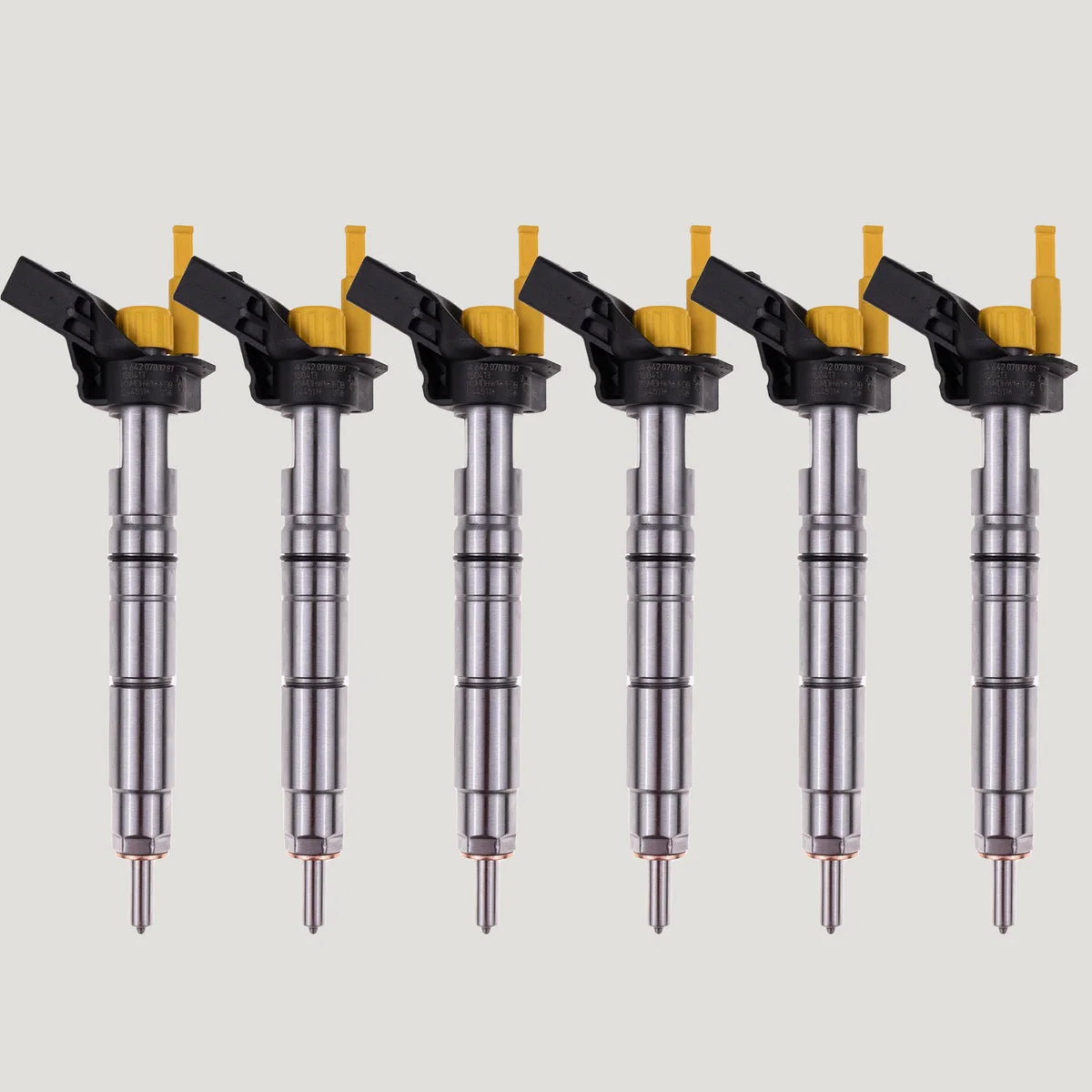 Set of 6 Bosch 0445116028 diesel injectors for Mercedes Sprinter 3.0 CDI, OEM part number A6420701287