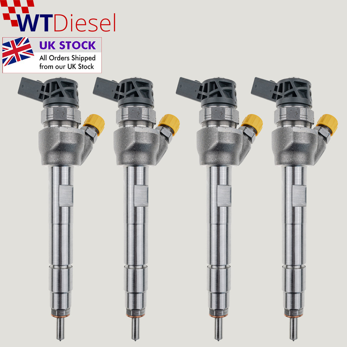 Set of 4 Bosch 0445110599 13538515061 diesel fuel injectors for MINI Paceman diesel models