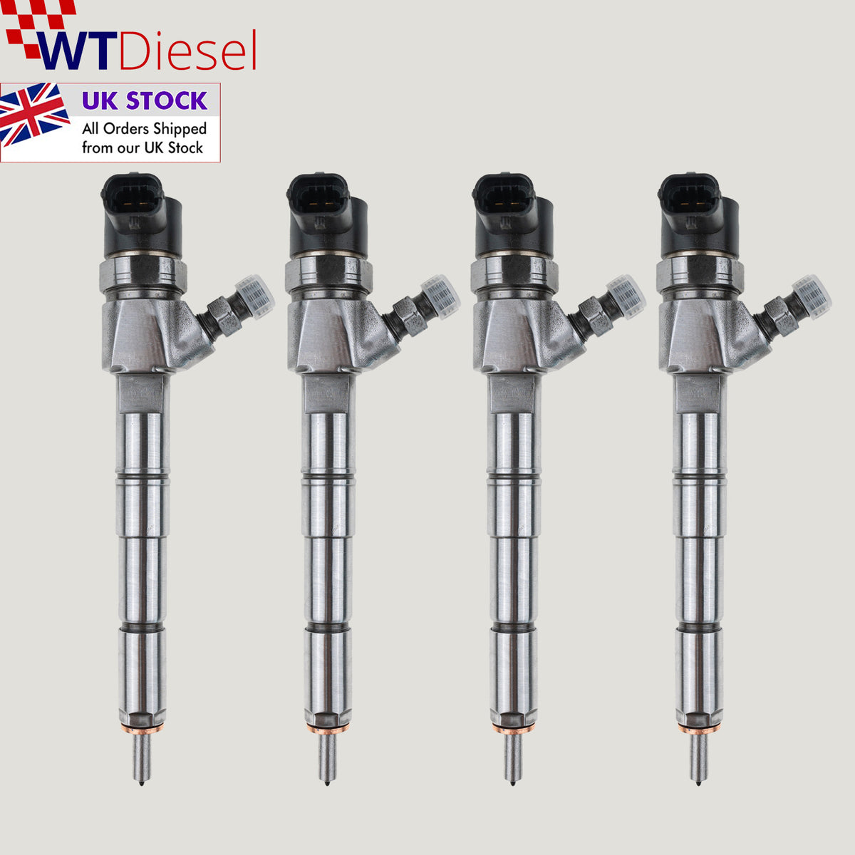 Set of 4 Bosch 0445110423 0986435237 diesel injectors for Opel Insignia 2.0 CDTI