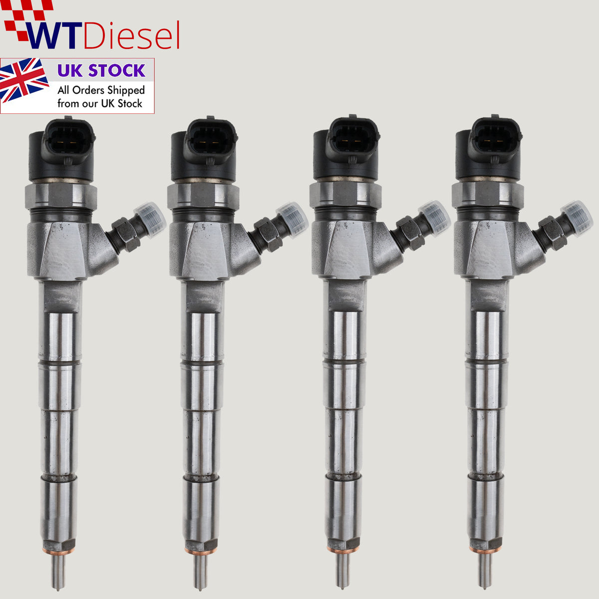 Set of 4 Bosch 0445110327 55566050 common rail diesel injectors for Opel Insignia and Zafira 2.0 CDTi