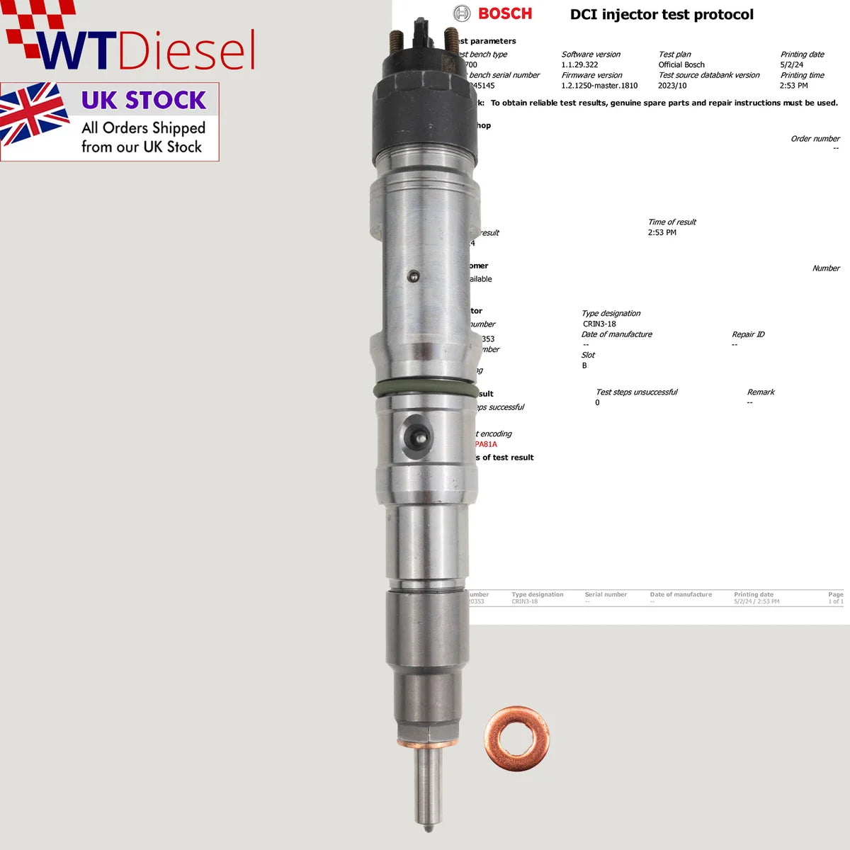 Siemens 0445120353 diesel injectors for MAN TGS and TGX 320 PS 400 PS 51 10100 6169