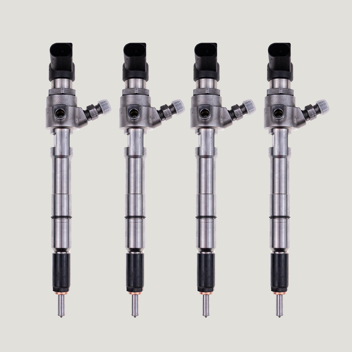 Set of 4 common rail diesel fuel injectors with references 03L130277B and A2C9626040080 for Skoda and Audi 1.6 TDI models