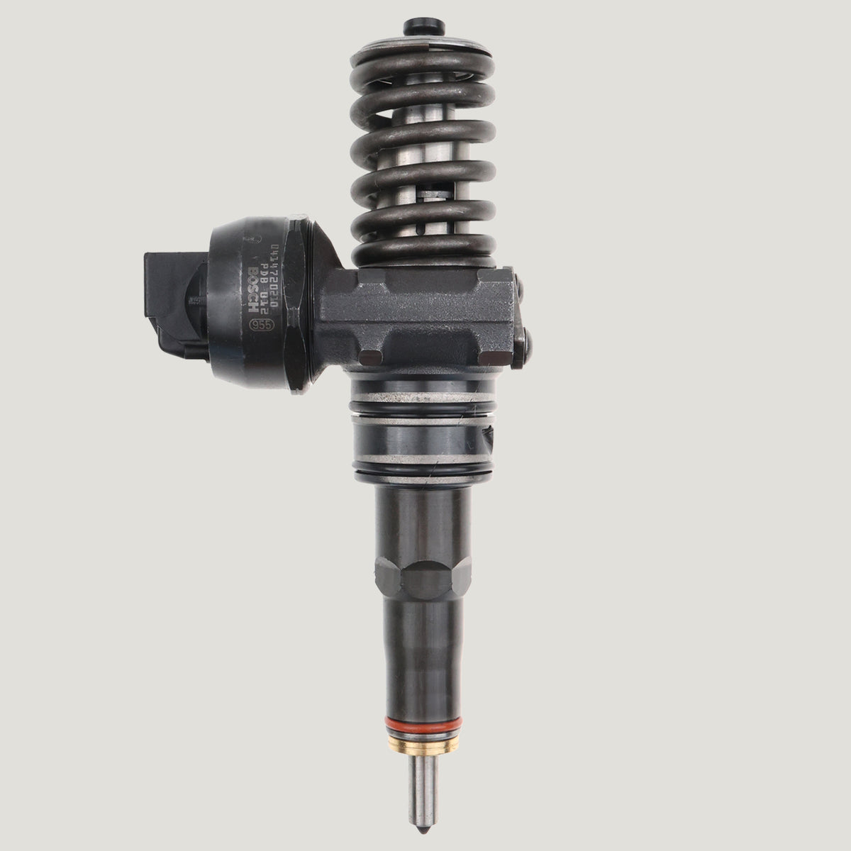 Single Bosch PDE diesel unit injector part number 0414720210 with OEM reference 07Z130073F for Volkswagen Multivan and Transporter T5 2.5 TDI models