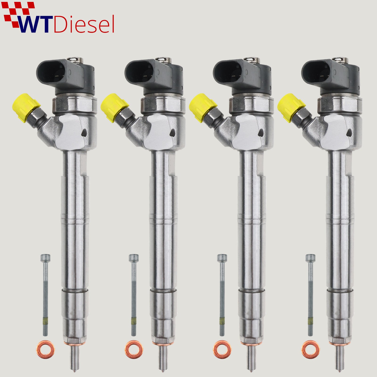 4X Mercedes-Benz E-C-Class Diesel Fuel Injector |270CDI| Bosch 0445110072