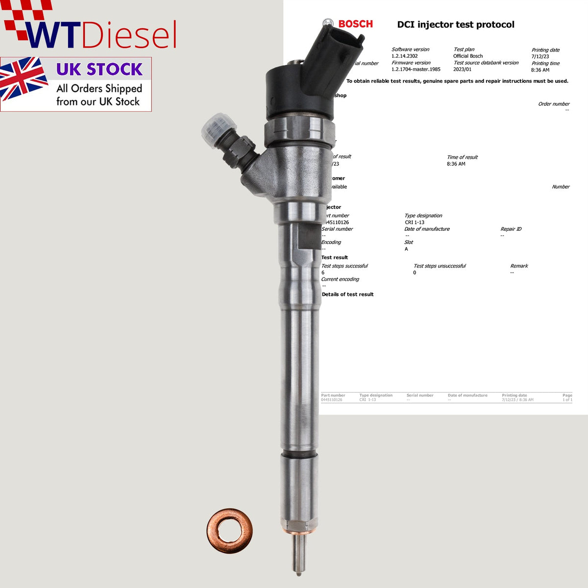 Bosch 0445110126 33800 21900 diesel injector for Hyundai i30 Elantra Lantra and Tucson 2.0 CRDi