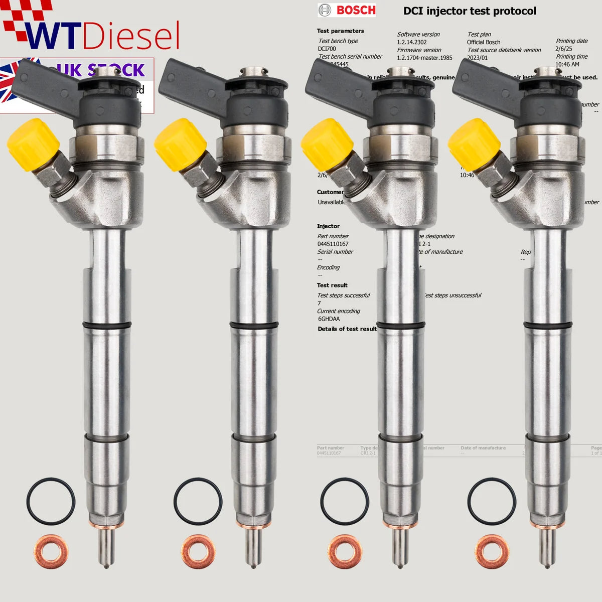 X4 Mercedes Smart Injector | 1.5 CDI 2.0 CDI | Bosch 0445110167 A6400700787