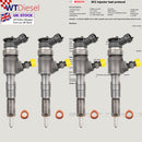 4X Citroen Peugeot Injector | 1.4 HDi | Bosch 0445110252 0986435143