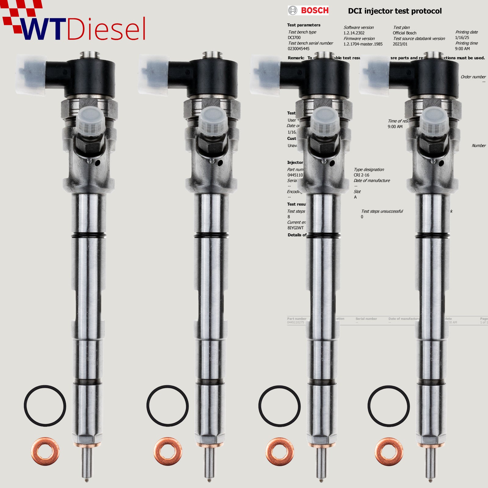 X4 Hyundai Kia Injector | 2.5 CRDi | Bosch 0445110275 33800-4A500