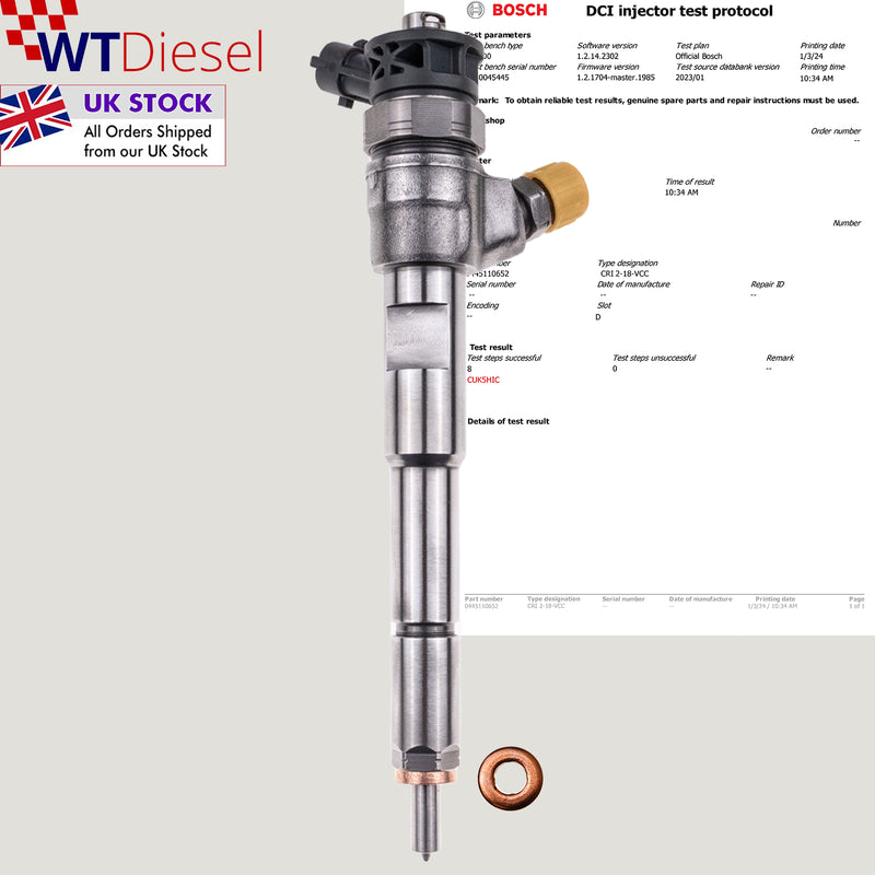 Dacia Renault Injector | 1.5 dCi | Bosch 0445110652 16 60 001 21R