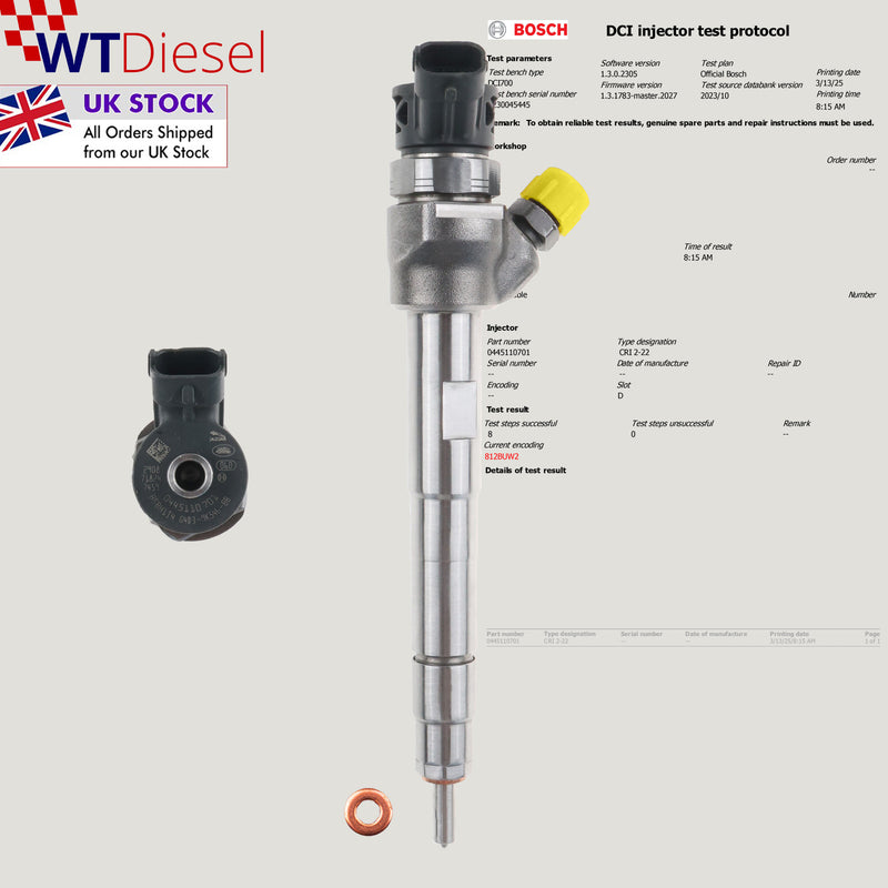 Jaguar Land Rover Injector | 2.0 D240 | Bosch 0445110701 0445110570