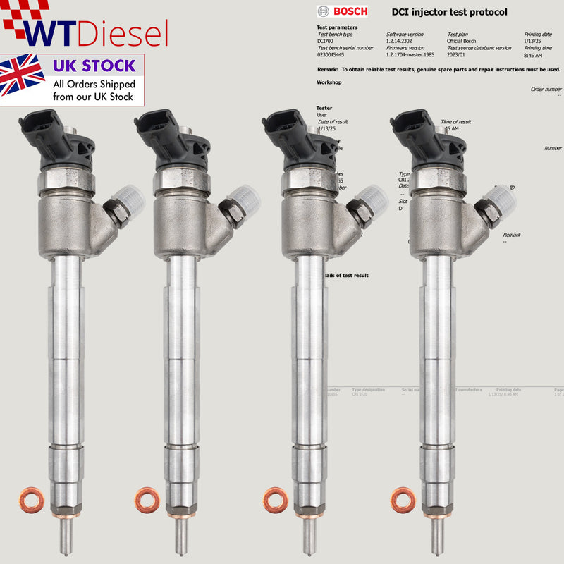 X4 Peugeot Citroen Opel DS Injector | 1.5 Blue HDi | Bosch 0445110955