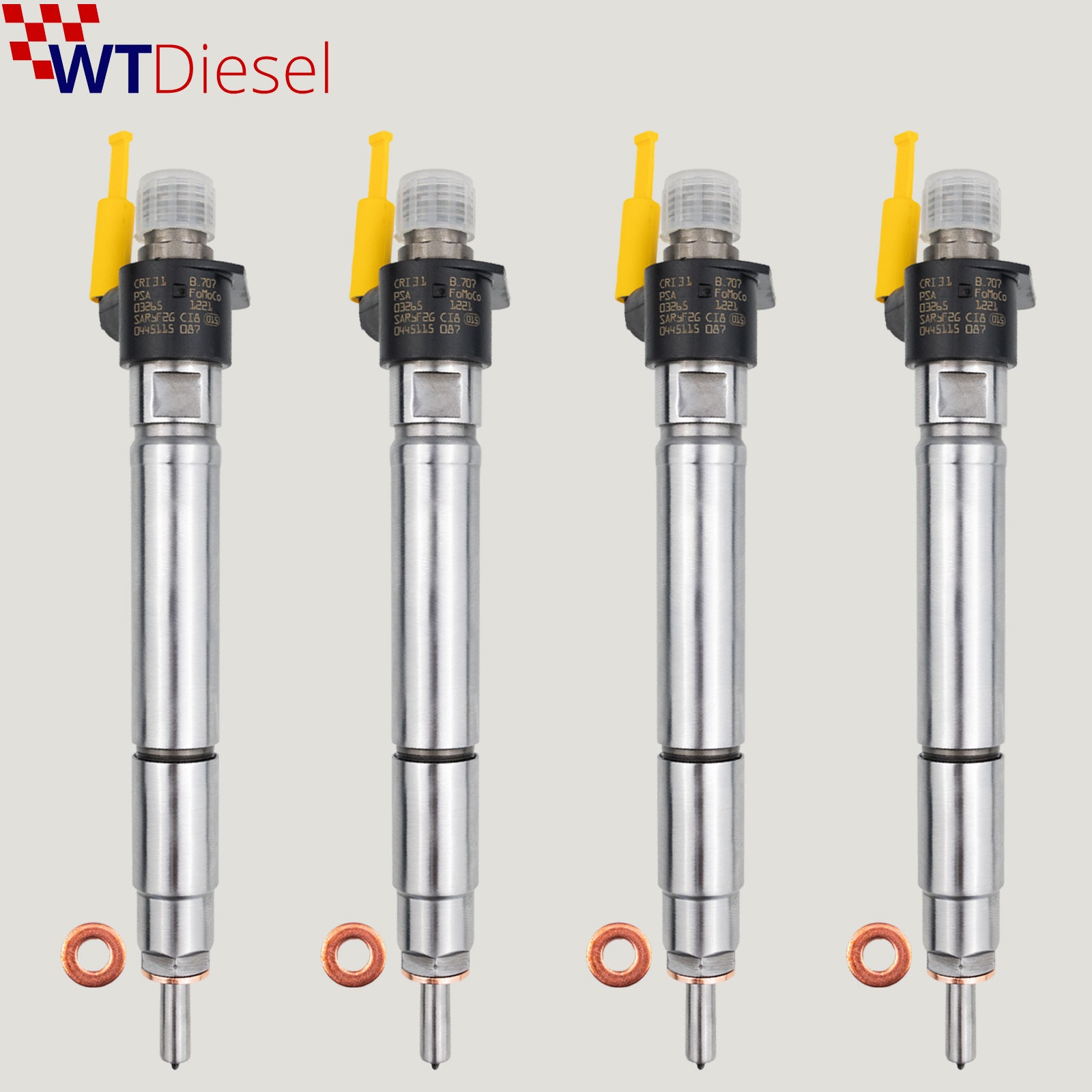4X Peugeot 508 Diesel Injector | 2.2 HDi | Bosch 0445115087 0986435434